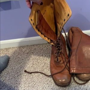 Frye tie up boots